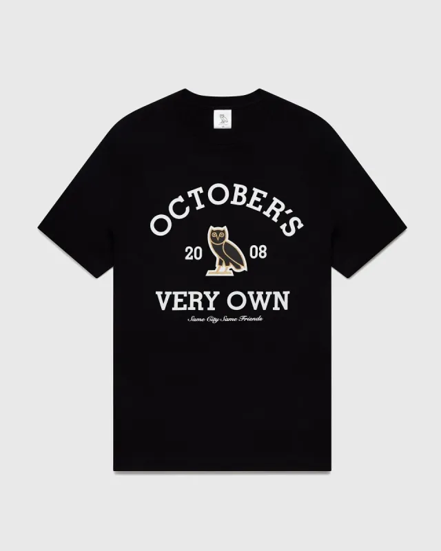 COLLEGIATE T-SHIRT - BLACK sold by OVO