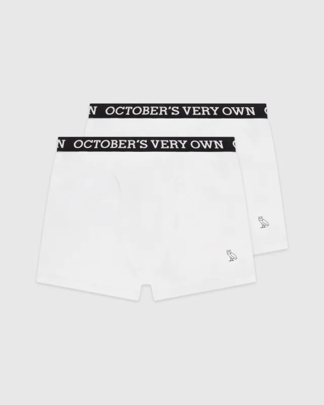 OVO BOXER BRIEFS 2-PACK - WHITE made by OVO