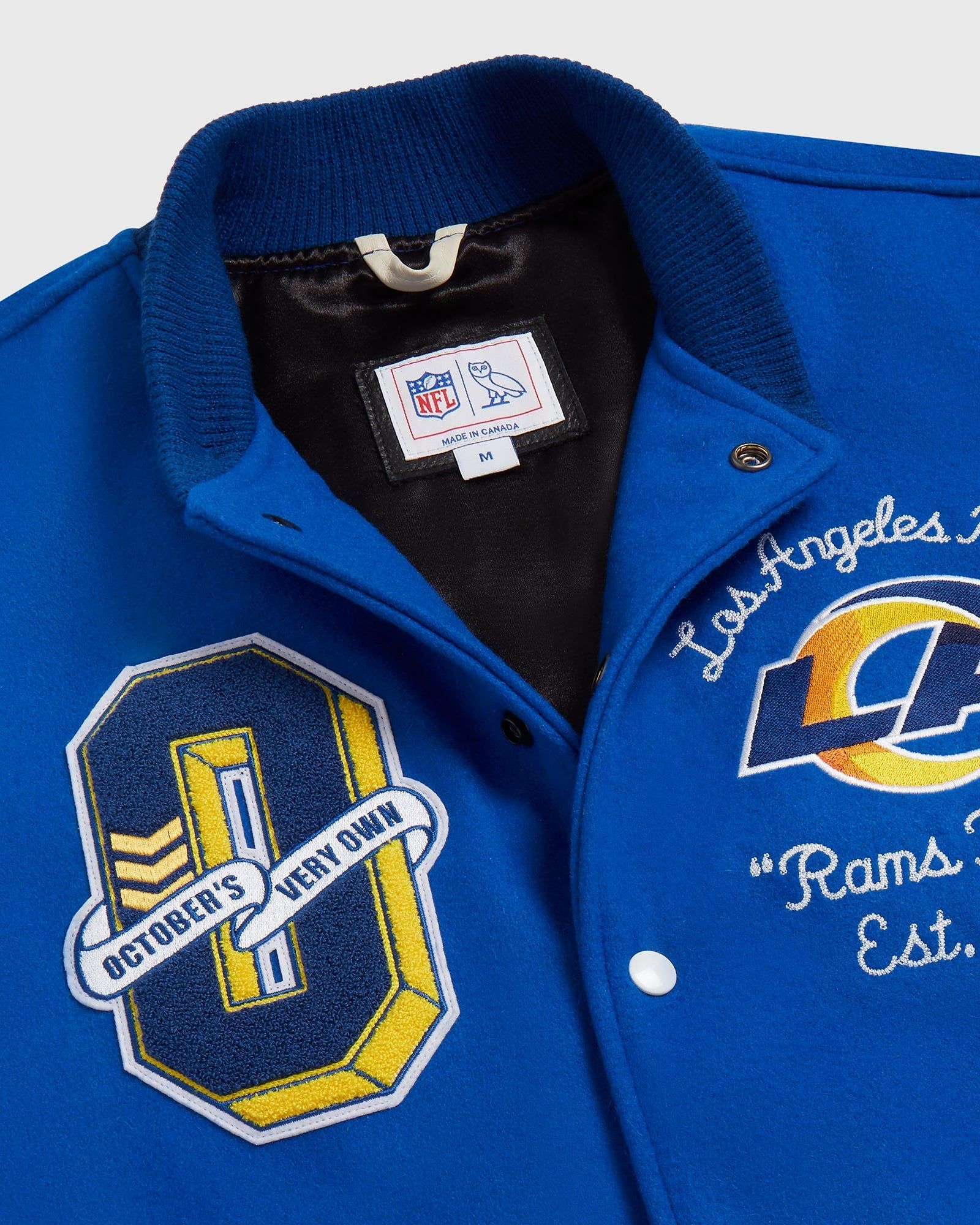 NFL LOS ANGELES RAMS VARSITY JACKET - BLUE sold by OVO product image thumbnail 5