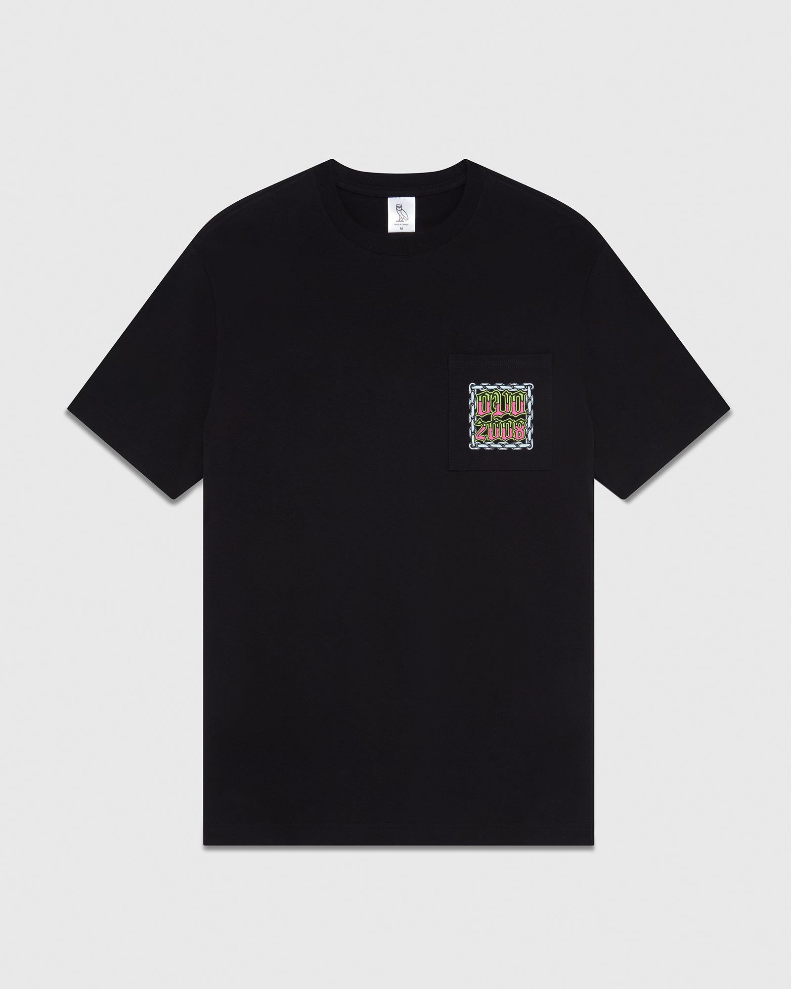 CHAIN LINK POCKET T-SHIRT - BLACK sold by OVO