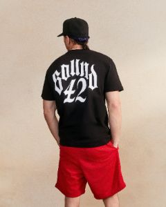 SOUND 42 LOGO T-SHIRT - BLACK sold by OVO