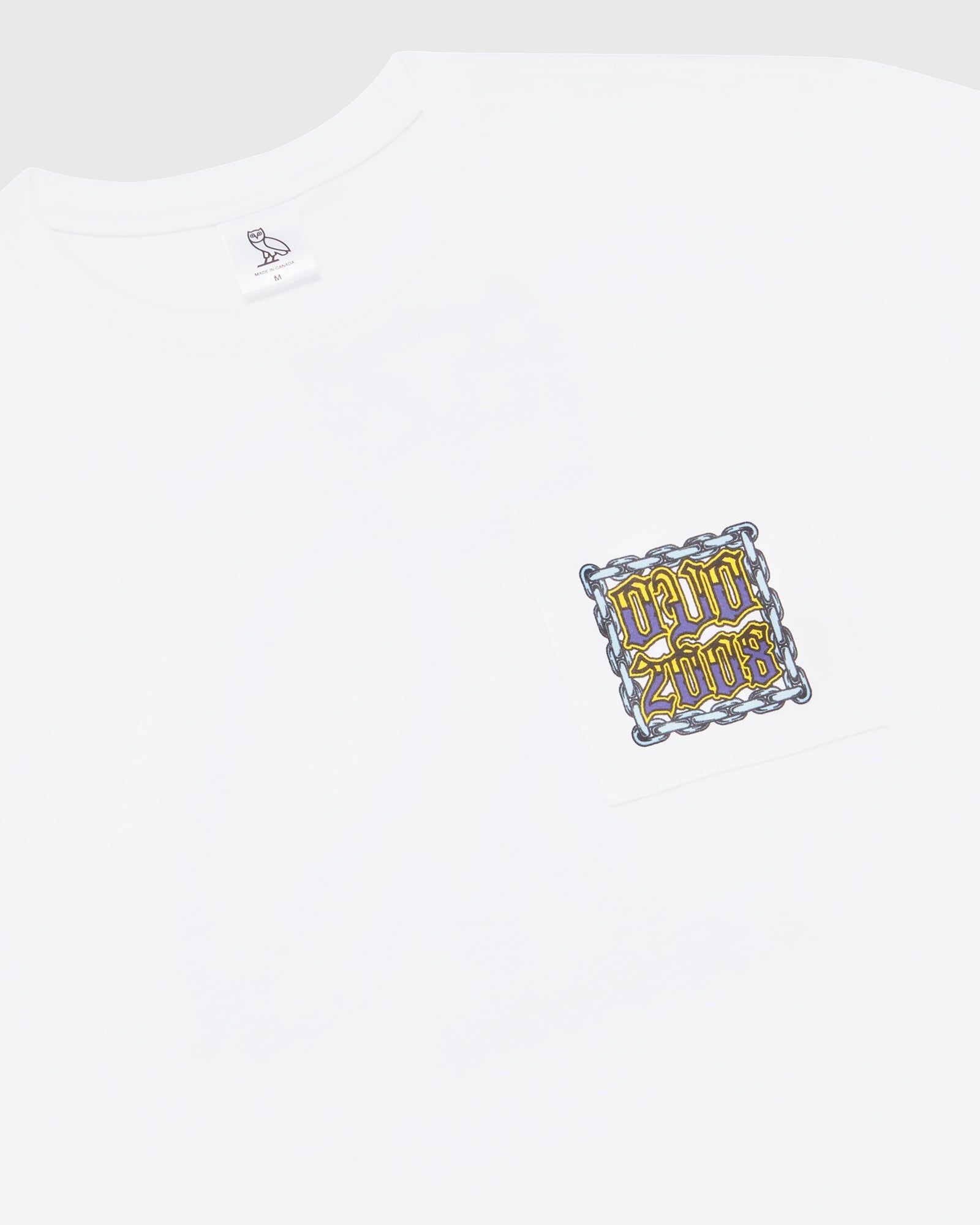 CHAIN LINK POCKET T-SHIRT - WHITE sold by OVO product image thumbnail 3