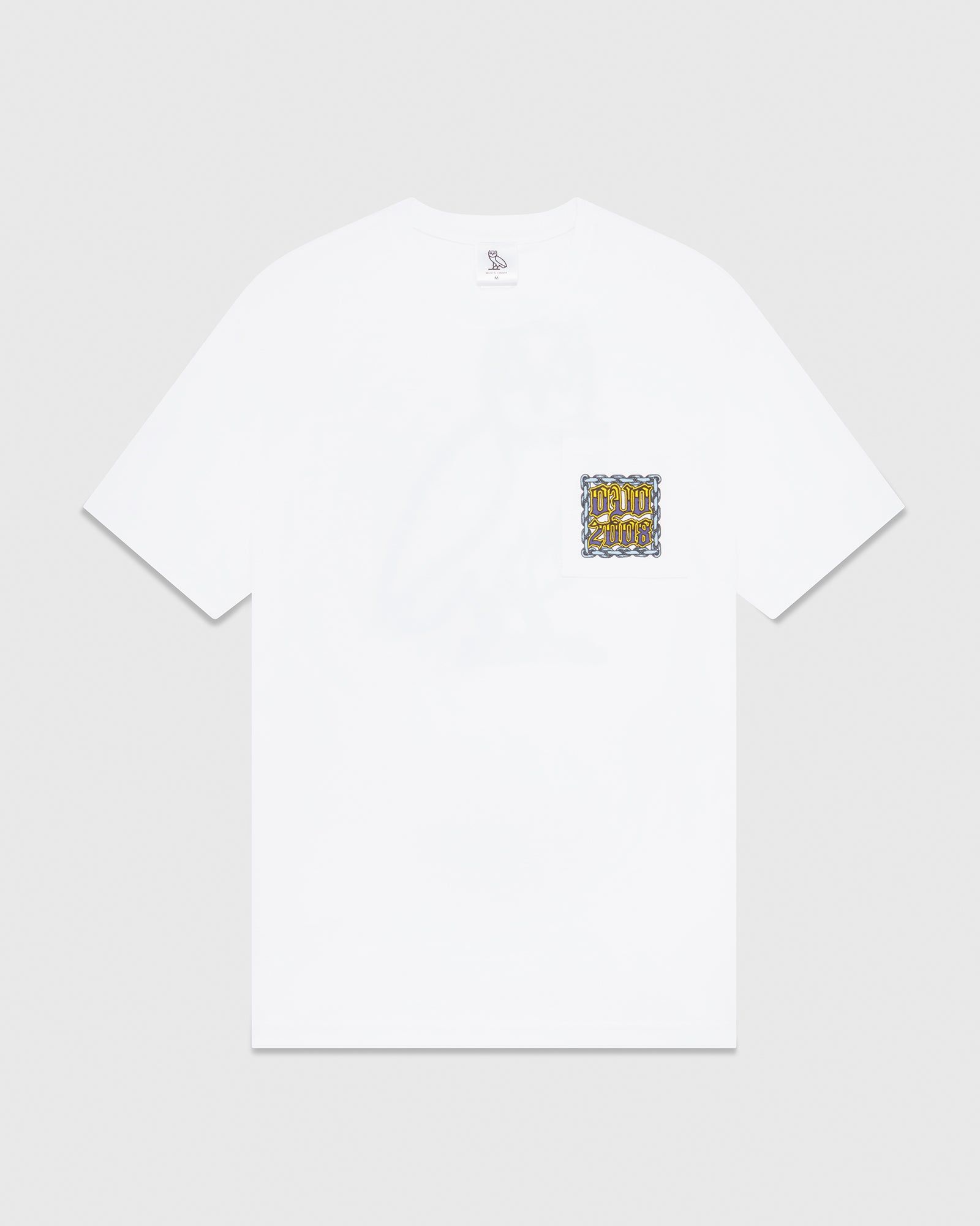 CHAIN LINK POCKET T-SHIRT - WHITE sold by OVO