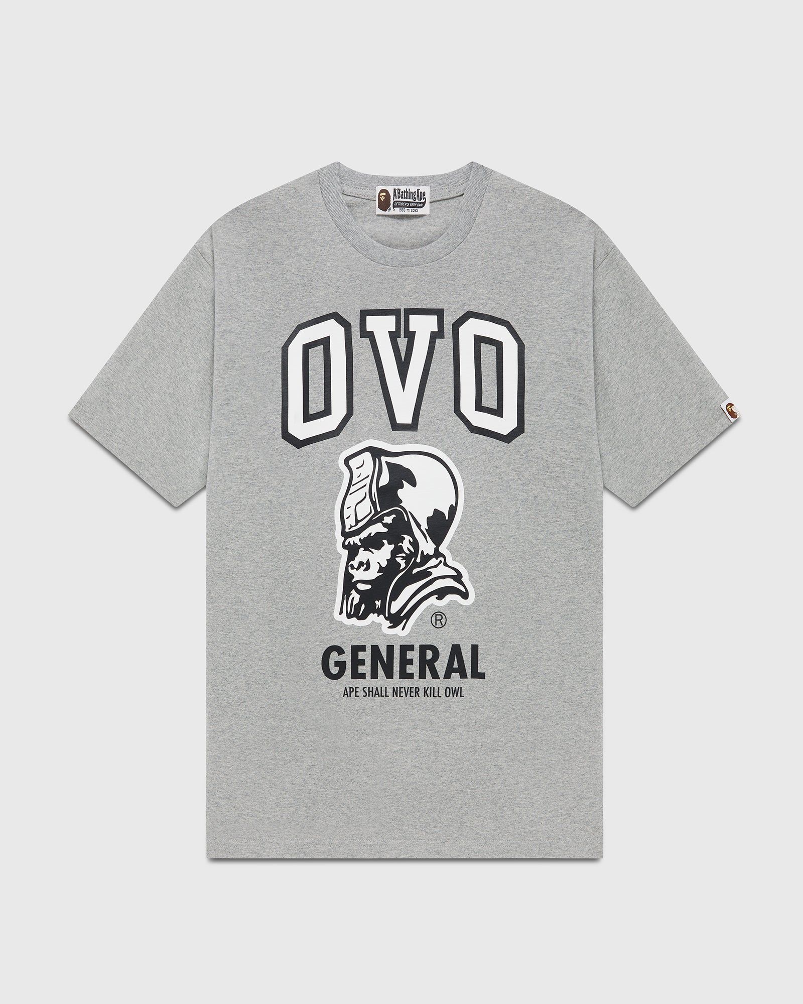 BAPE General T-Shirt - Heather Grey sold by OVO