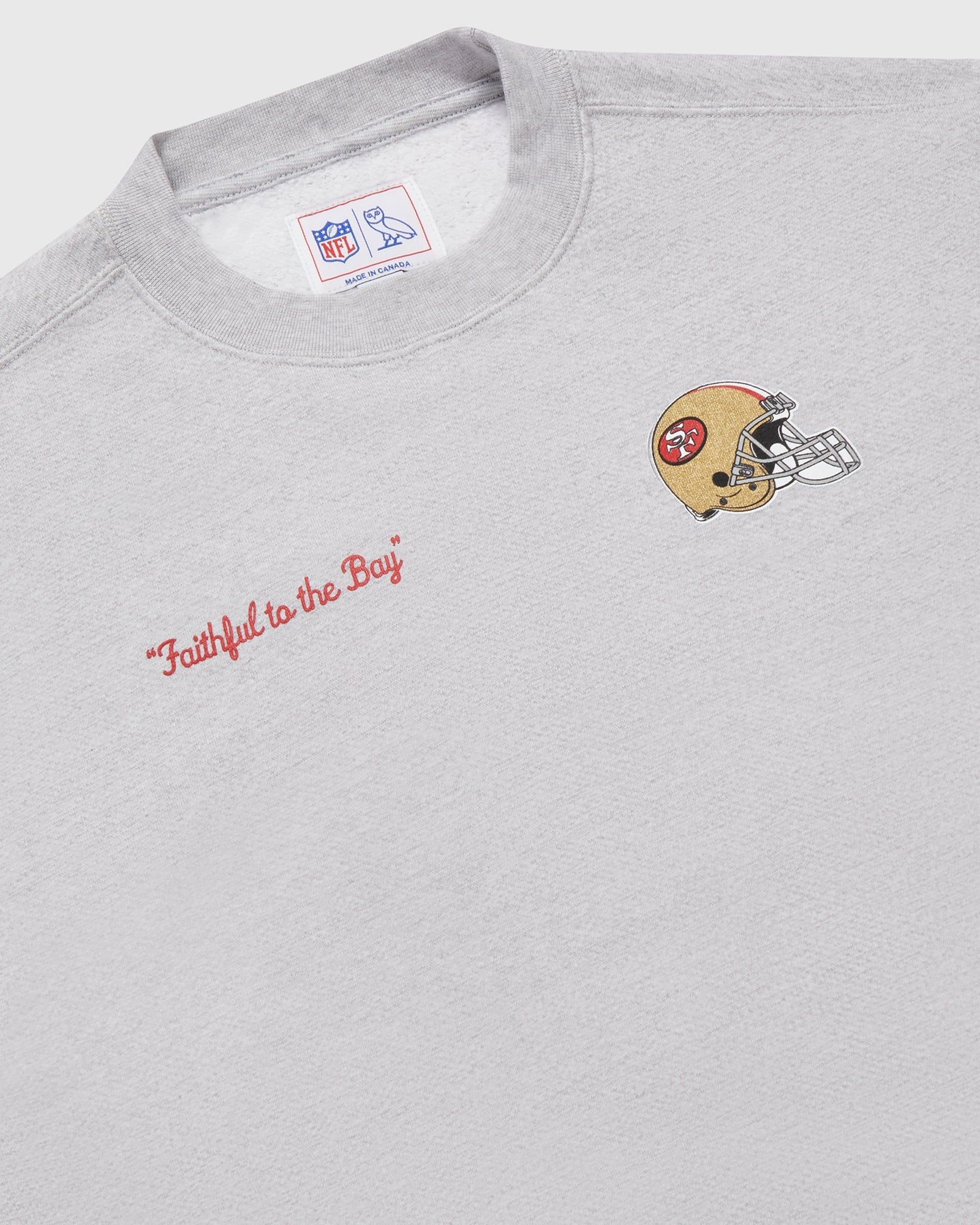 NFL SAN FRANCISCO 49ERS CREWNECK - HEATHER GREY sold by OVO product image thumbnail 3