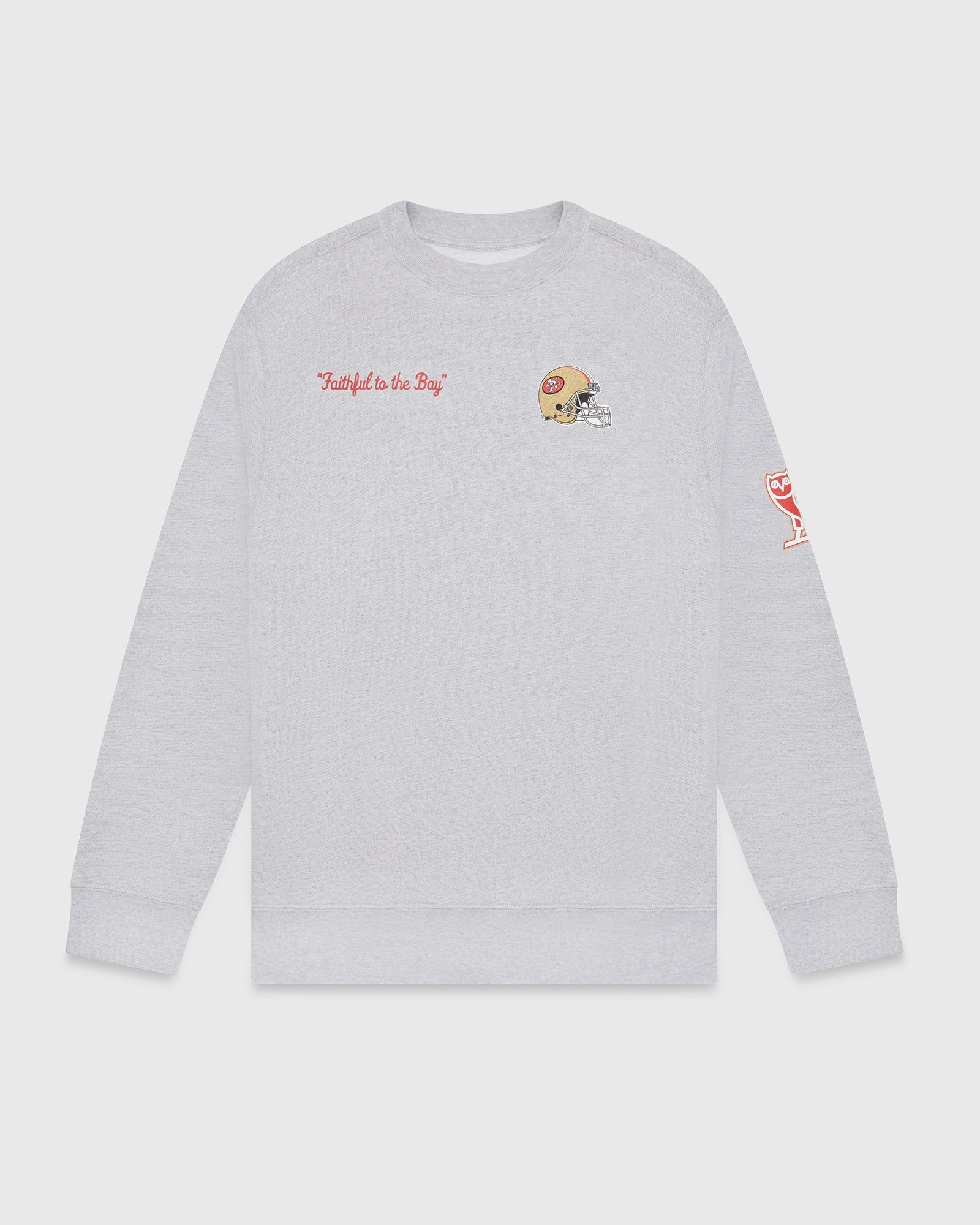 NFL SAN FRANCISCO 49ERS CREWNECK - HEATHER GREY sold by OVO