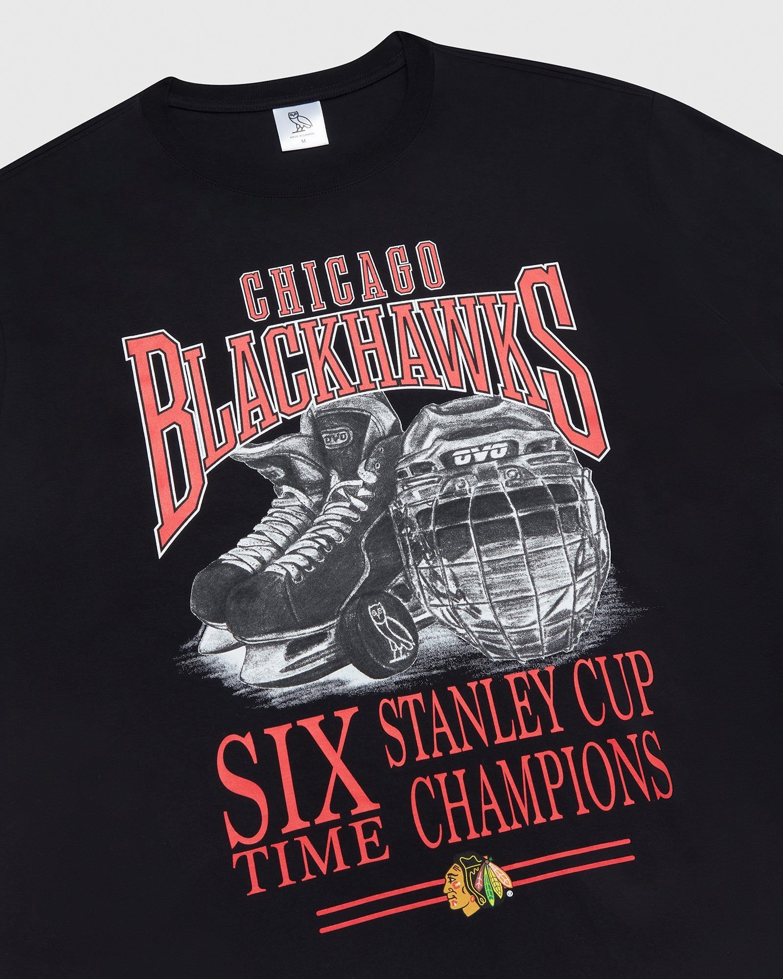 Chicago Blackhawks T-Shirt - Black sold by OVO product image thumbnail 3