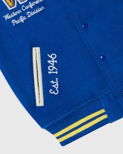 NBA GOLDEN STATE WARRIORS VARSITY JACKET - BLUE sold by OVO