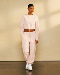 Cropped Crewneck Sweatshirt - Rose Smoke sold by OVO