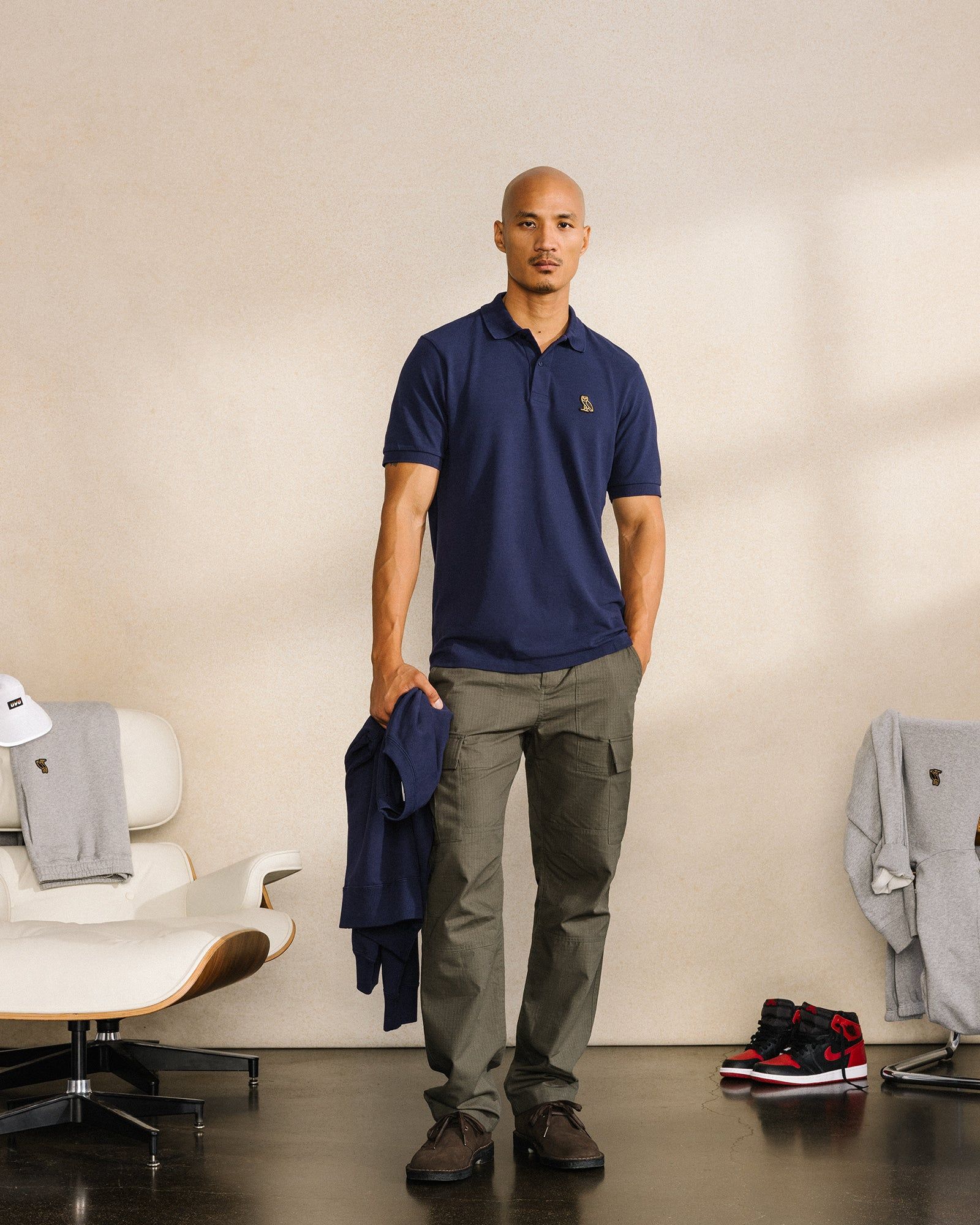 ESSENTIALS CLASSIC FIT POLO - NAVY sold by OVO product image thumbnail 2