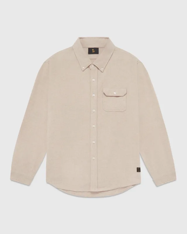 Flannel Shirt - Oatmeal sold by OVO
