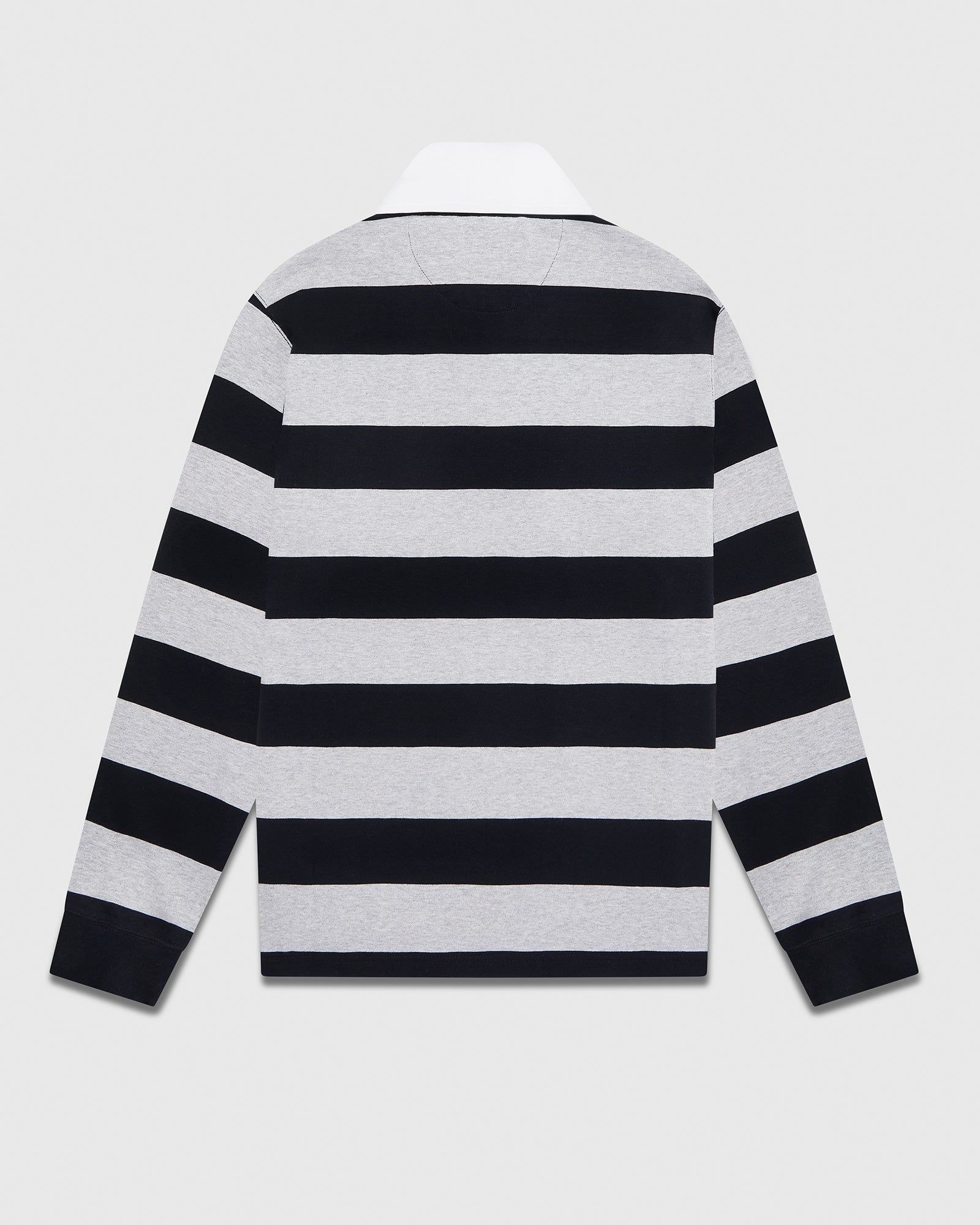 U OF T STRIPED RUGBY POLO - NAVY/HEATHER GREY sold by OVO product image thumbnail 3