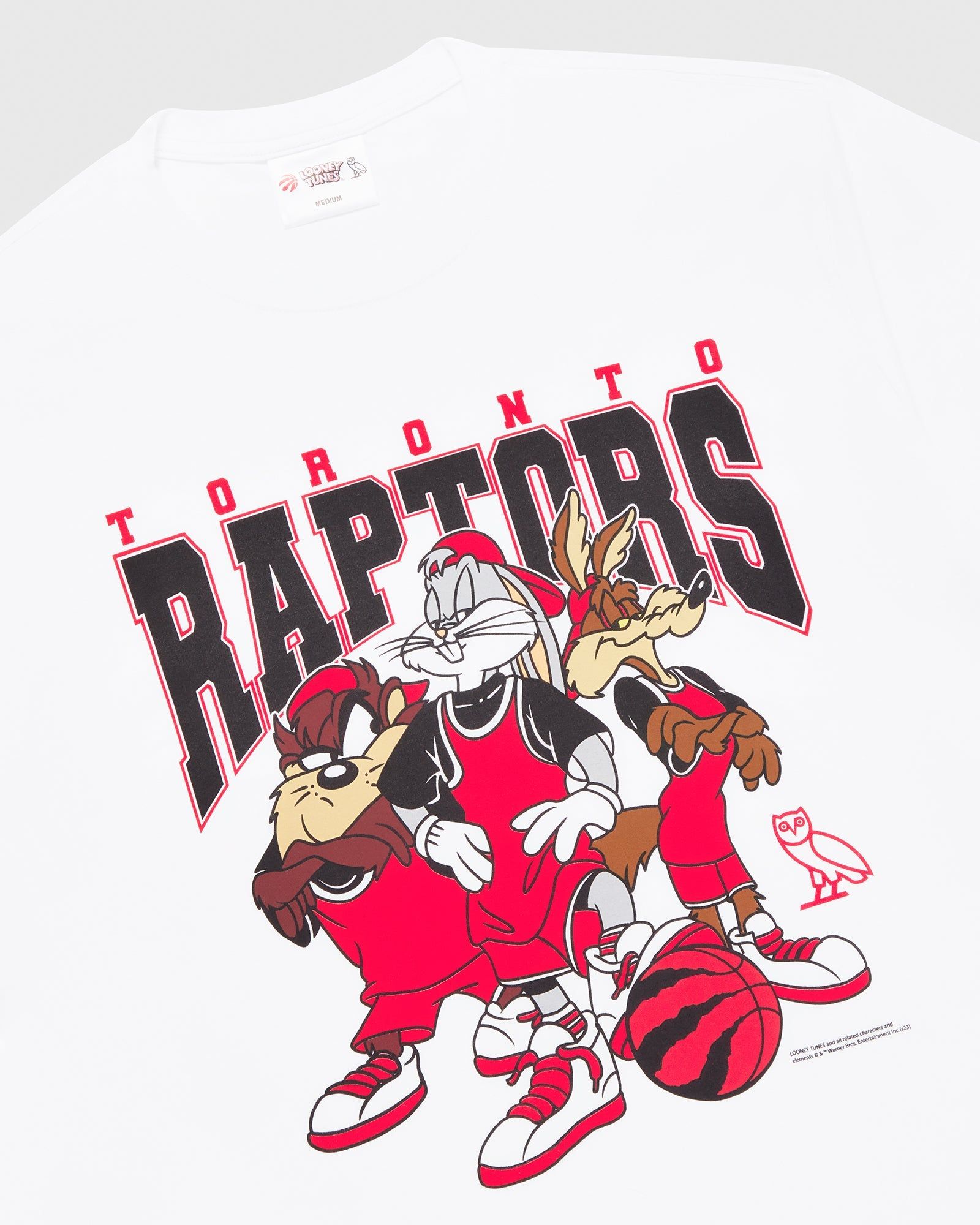 Looney Tunes™ X Raptors 3-On-3 T-Shirt - White sold by OVO product image thumbnail 3