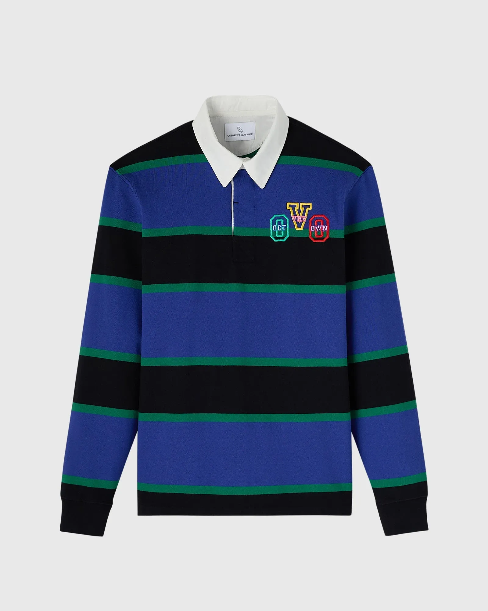 Campus Stripe Rugby Polo sold by OVO
