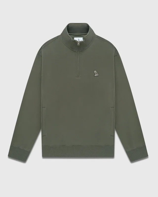 Classic Quarter Zip Mockneck Sweatshirt sold by OVO