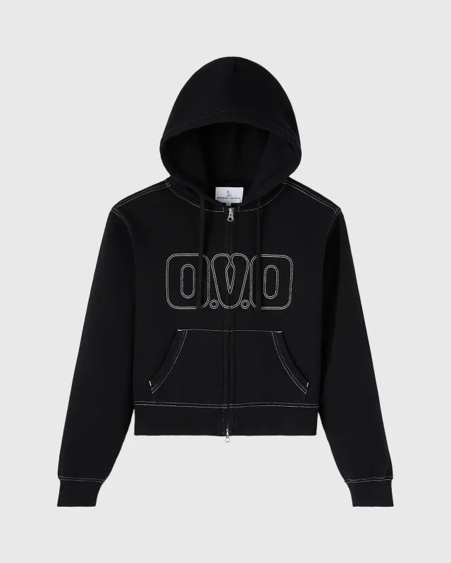 Contrast-Stitch Full-Zip Hoodie sold by OVO
