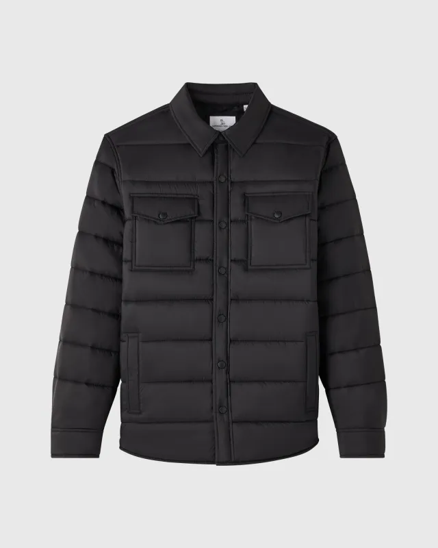 Nylon Quilted Shirt Jacket sold by OVO
