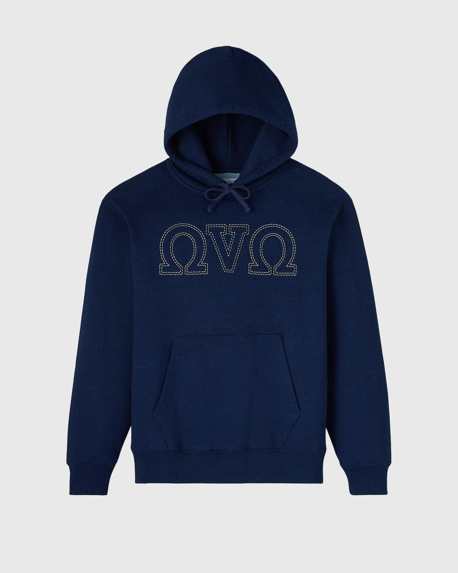 Omega Contrast Stitch Hoodie sold by OVO