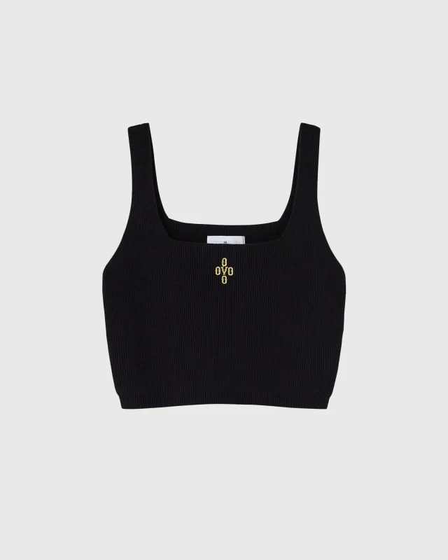 Pom Pom Cropped Sweater Tank sold by OVO
