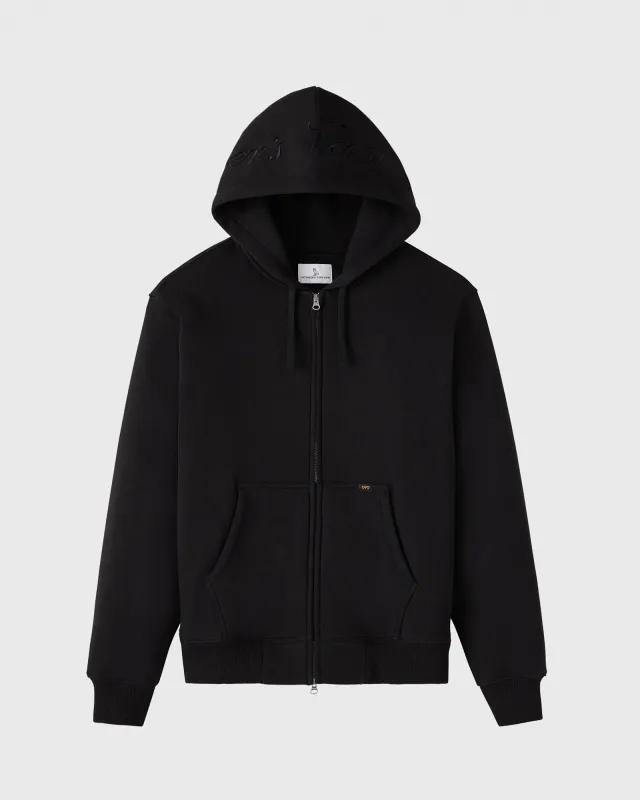 Waffle-Lined Full-Zip Hoodie sold by OVO