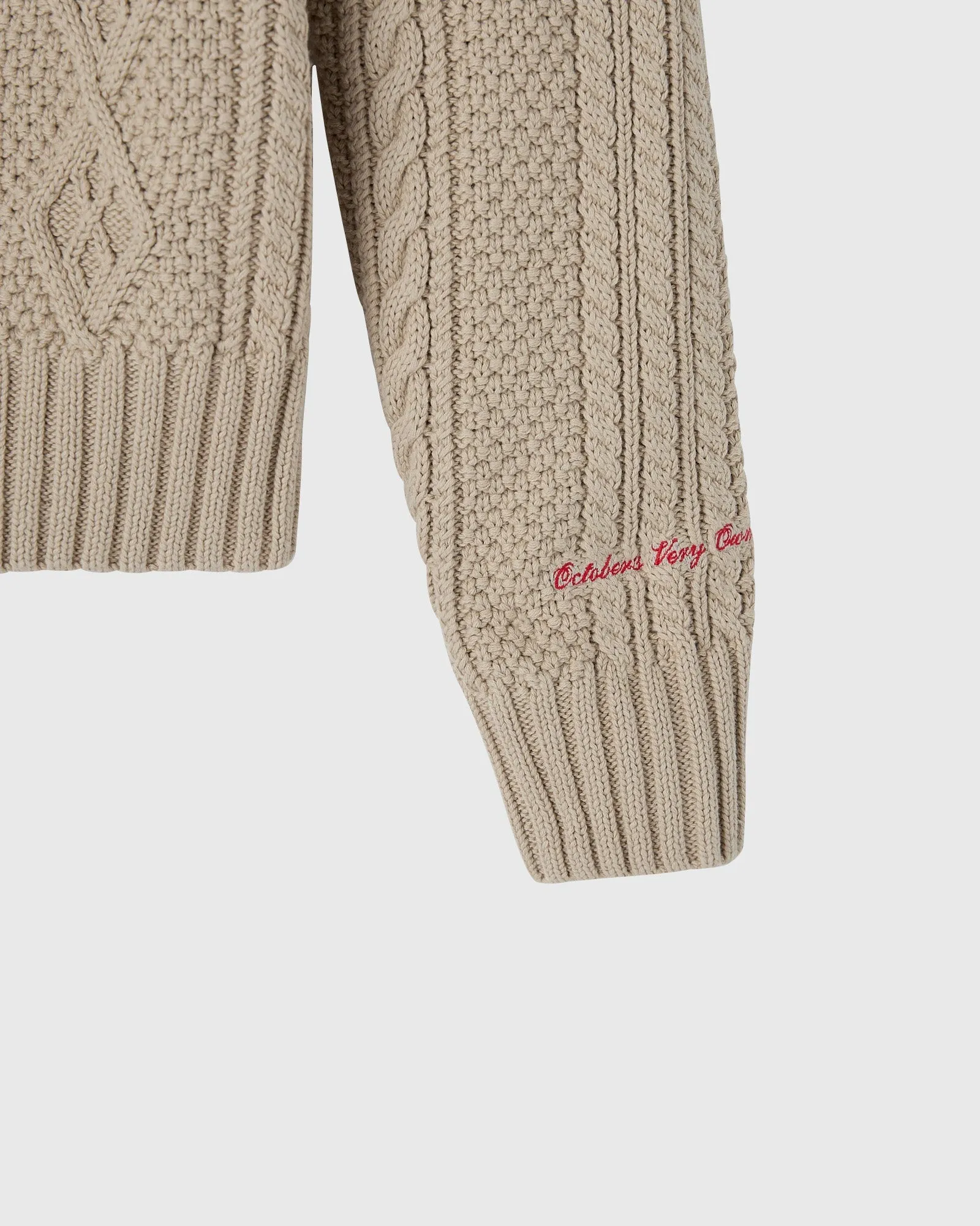 Cable Knit Sweater - Light Taupe sold by OVO product image thumbnail 4