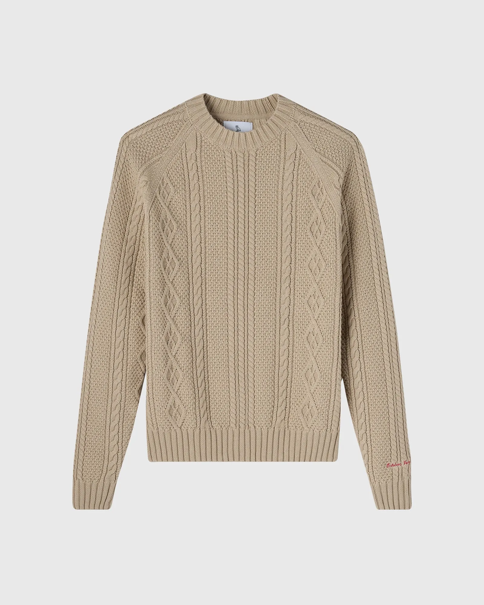 Cable Knit Sweater - Light Taupe sold by OVO