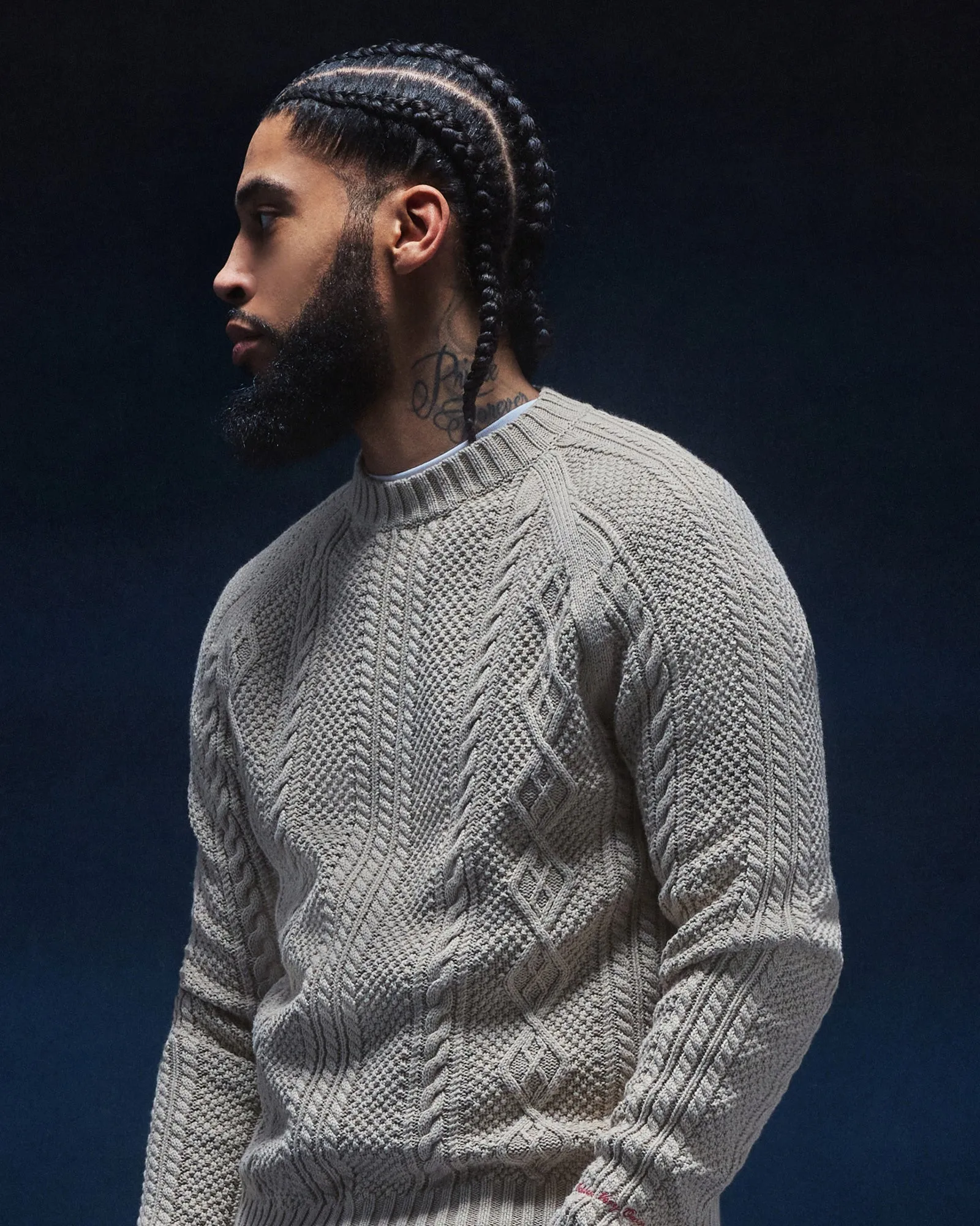 Cable Knit Sweater - Light Taupe sold by OVO product image thumbnail 2