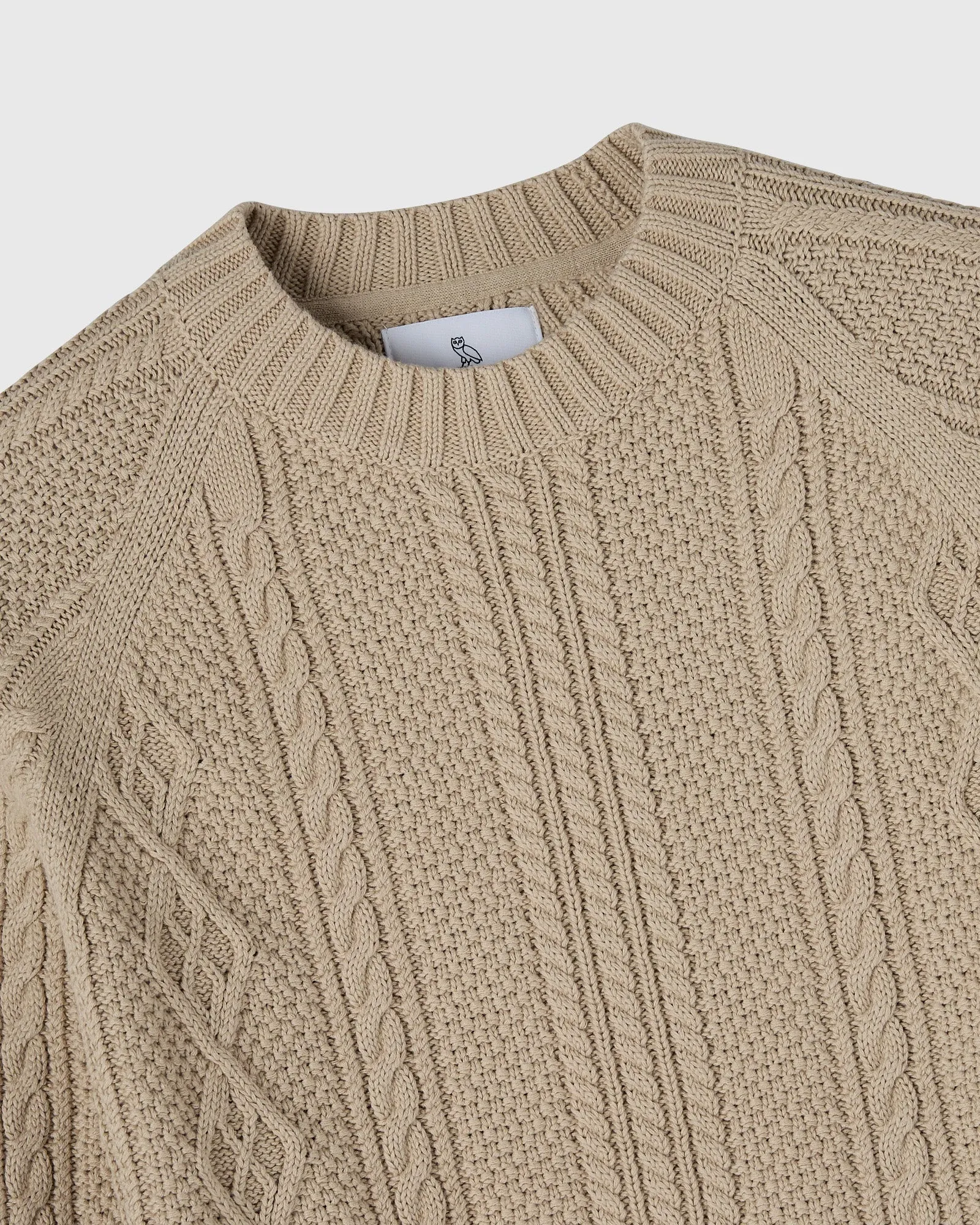 Cable Knit Sweater - Light Taupe sold by OVO product image thumbnail 3
