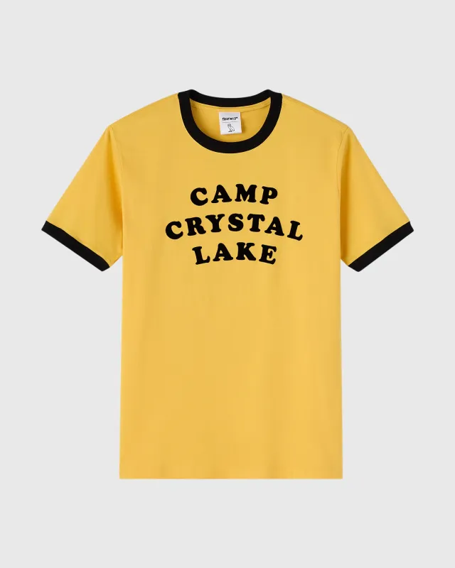Friday the 13th Camper Ringer Tee - Golden Hour sold by OVO