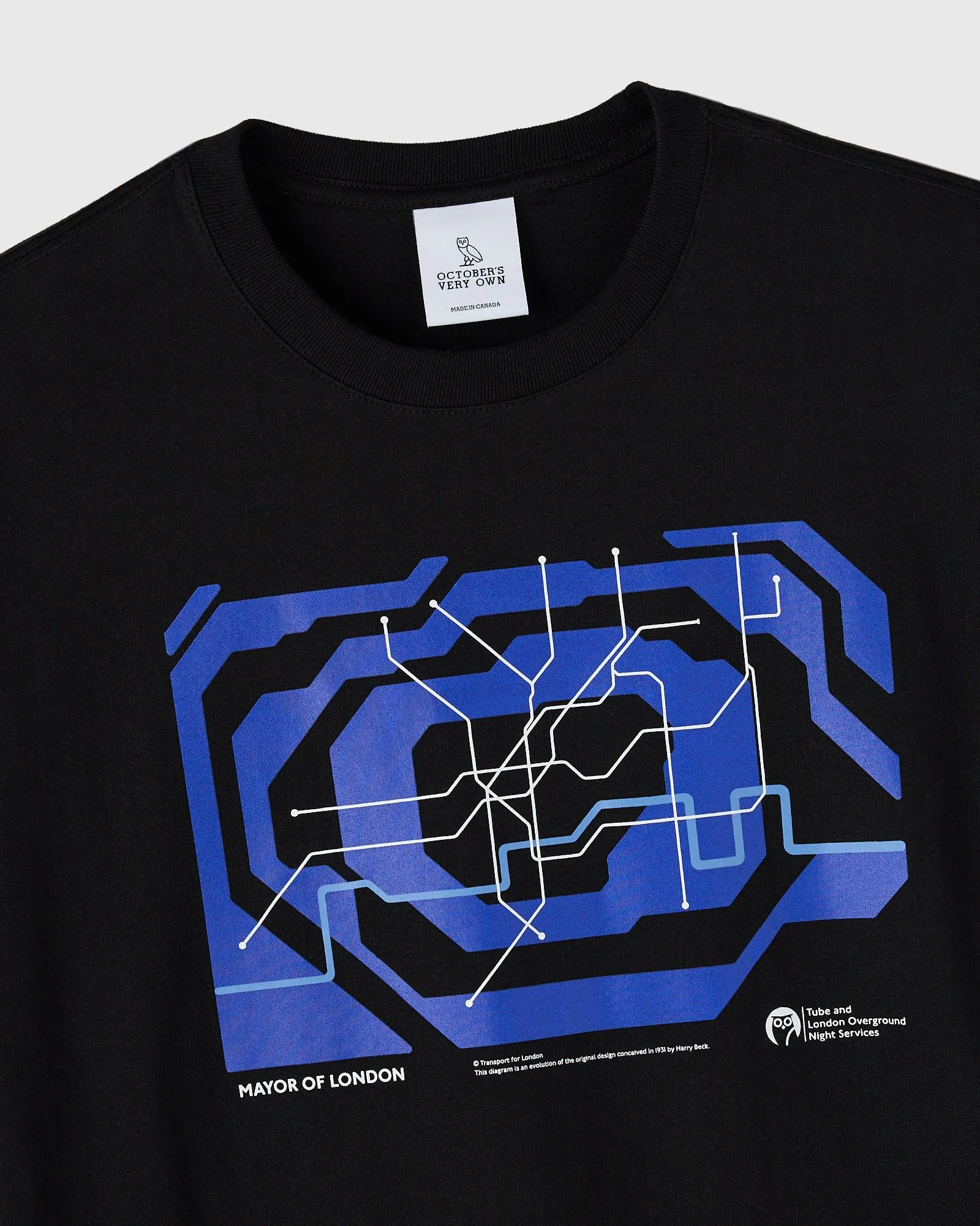 Night Tube Tee - Black sold by OVO product image thumbnail 3