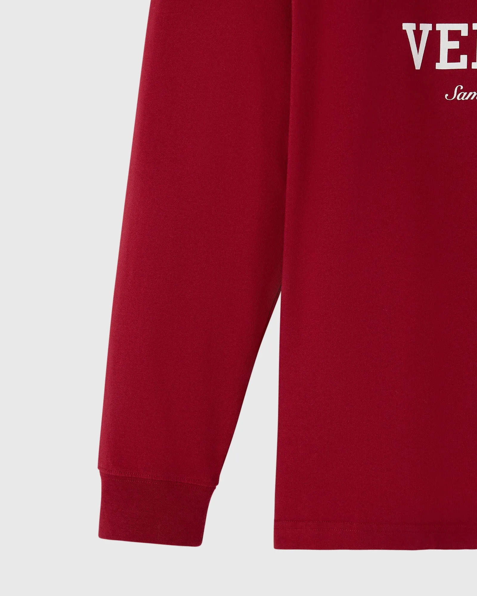 Collegiate Long-Sleeve Tee - Deep Red sold by OVO product image thumbnail 3