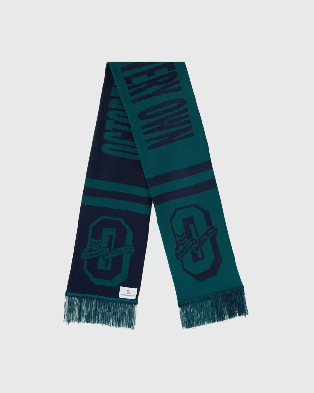Varsity O Scarf - Navy/Green sold by OVO