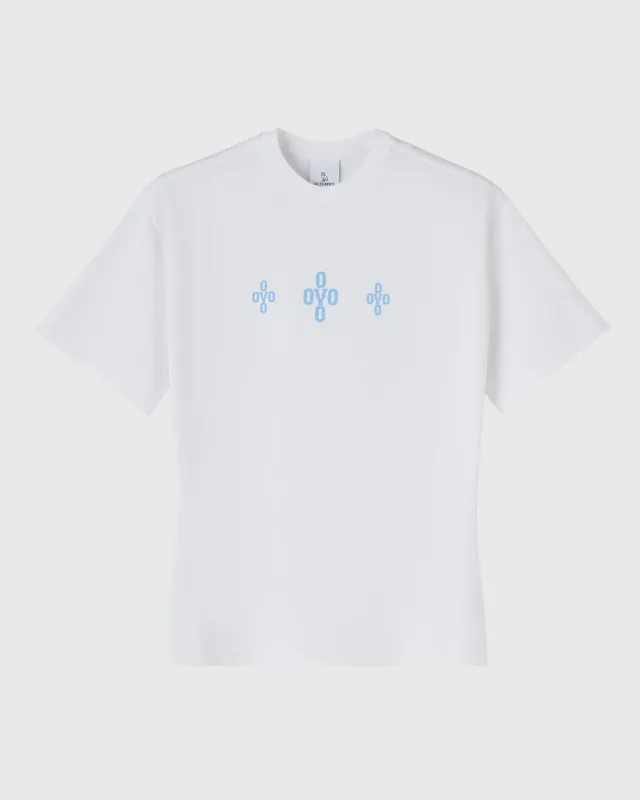 Triple Monogram Boyfriend Tee - White sold by OVO