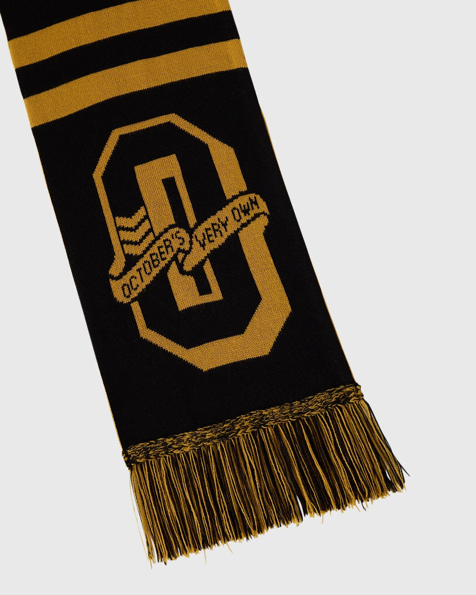 Varsity O Scarf - Black/Gold sold by OVO product image thumbnail 3