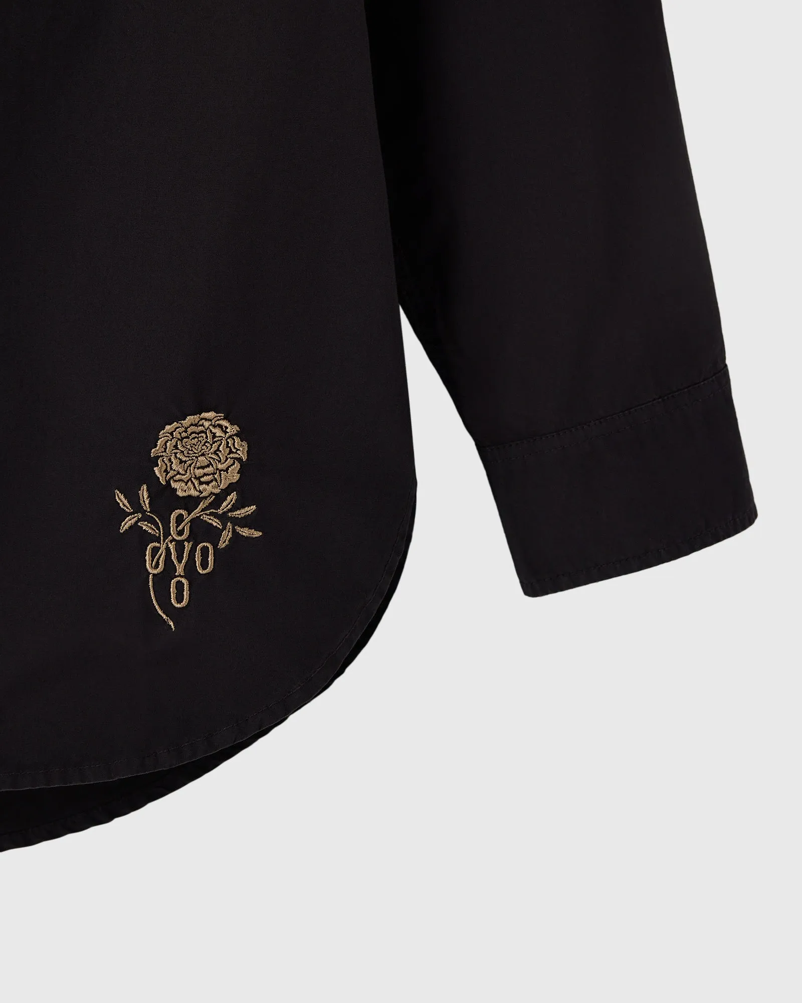 Garment Dyed Pom Pom Marigold Shirt - Black sold by OVO product image thumbnail 3