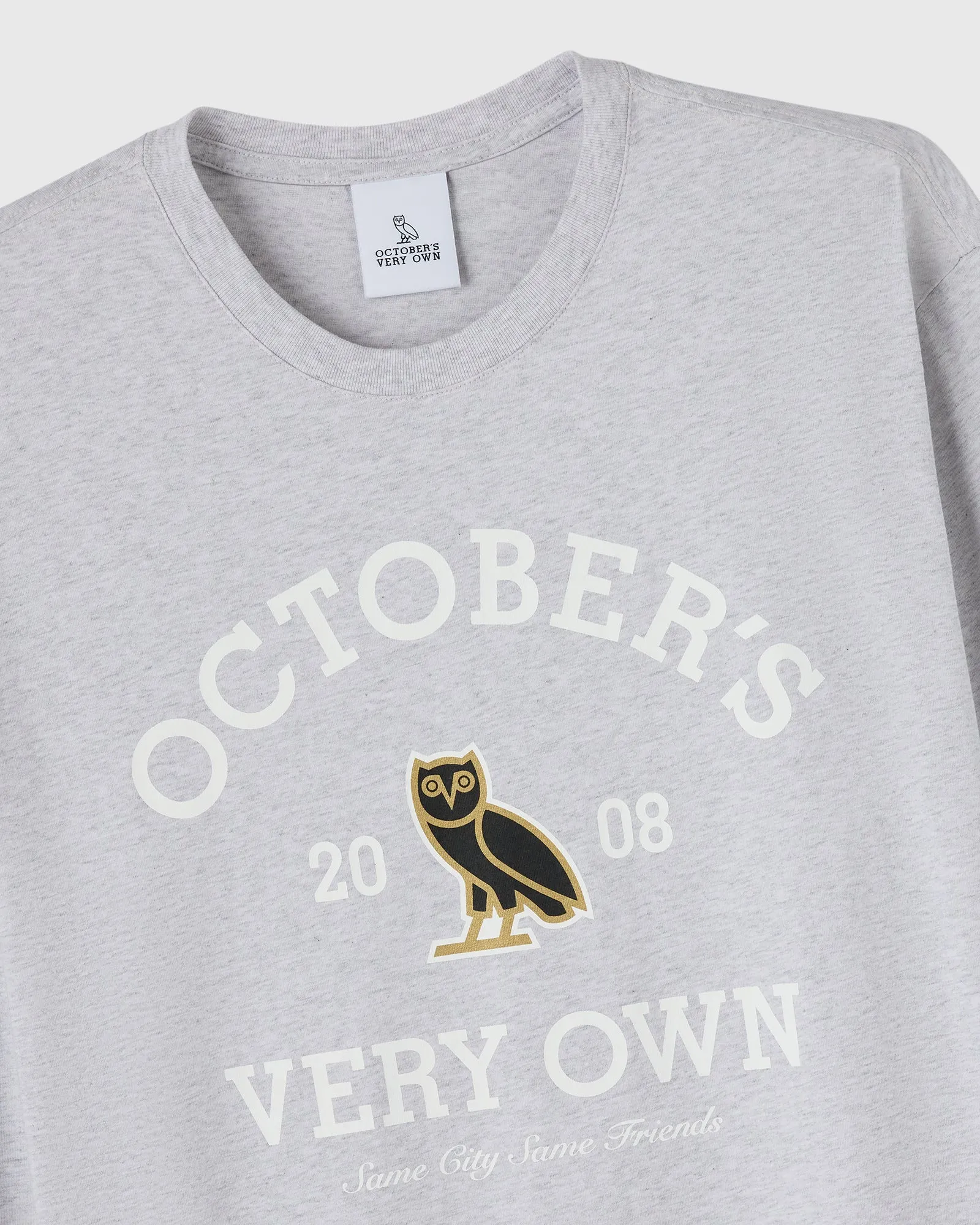 Collegiate Long-Sleeve Tee - Ash Heather Grey sold by OVO product image thumbnail 2