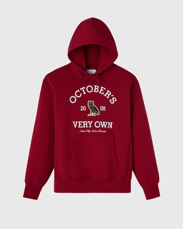 Collegiate Hoodie - Deep Red sold by OVO