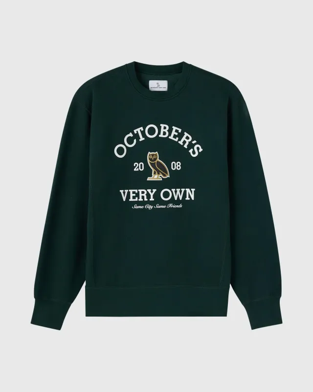 Collegiate Crewneck - Midnight Green sold by OVO