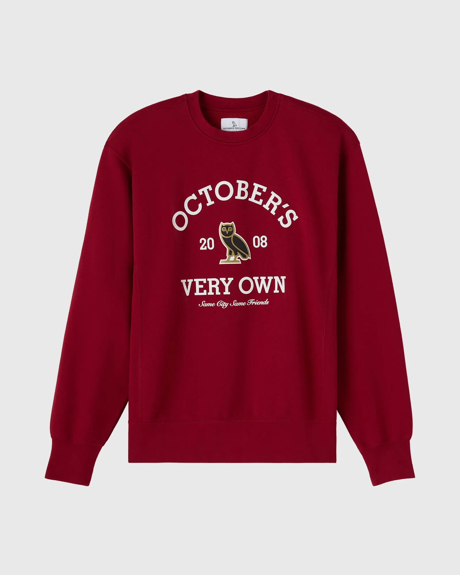 Collegiate Crewneck - Deep Red sold by OVO