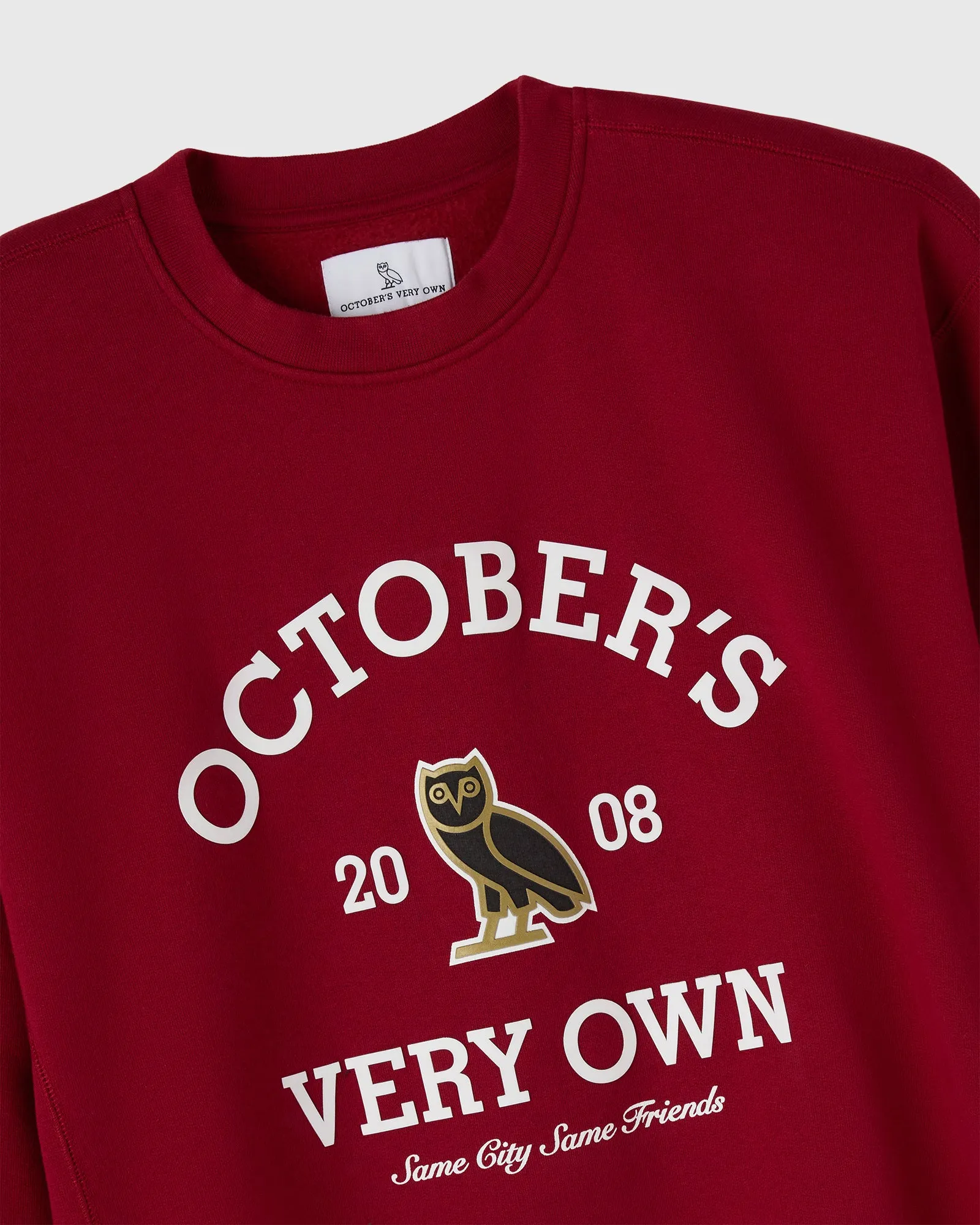 Collegiate Crewneck - Deep Red sold by OVO product image thumbnail 2