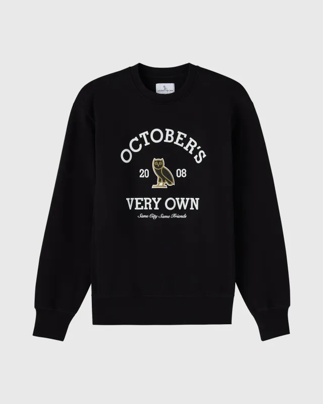 Collegiate Crewneck - Black sold by OVO