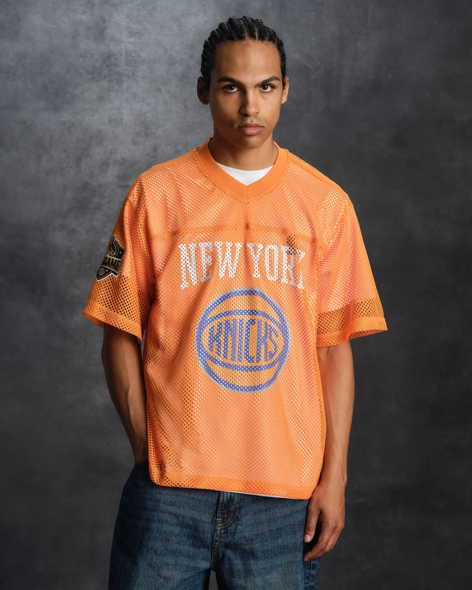 NBA New York Knicks Mesh Jersey - Orange sold by OVO product image thumbnail 2