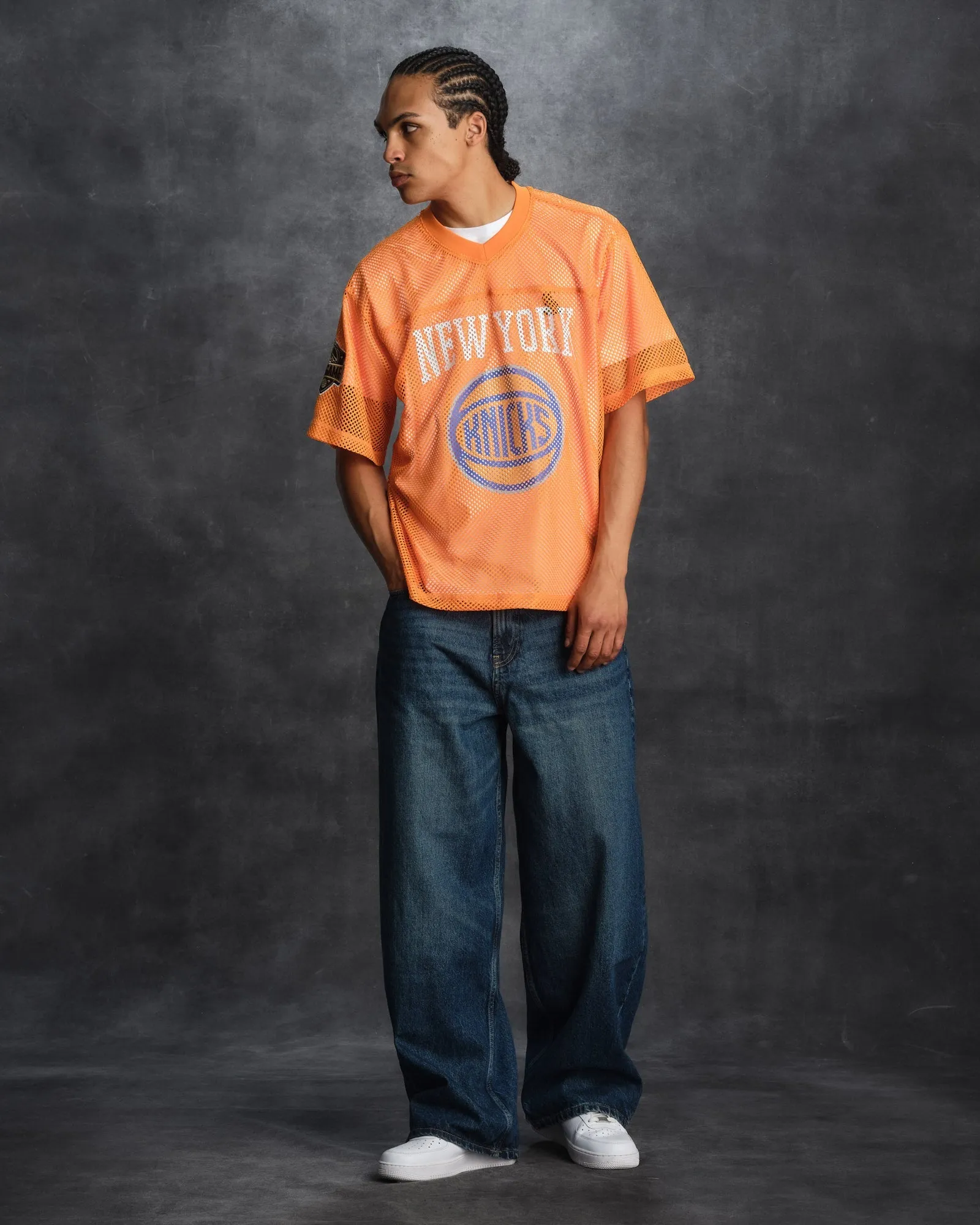 NBA New York Knicks Mesh Jersey - Orange sold by OVO product image thumbnail 4