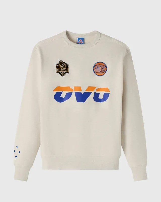 NBA New York Knicks Crewneck - Pearl Grey sold by OVO