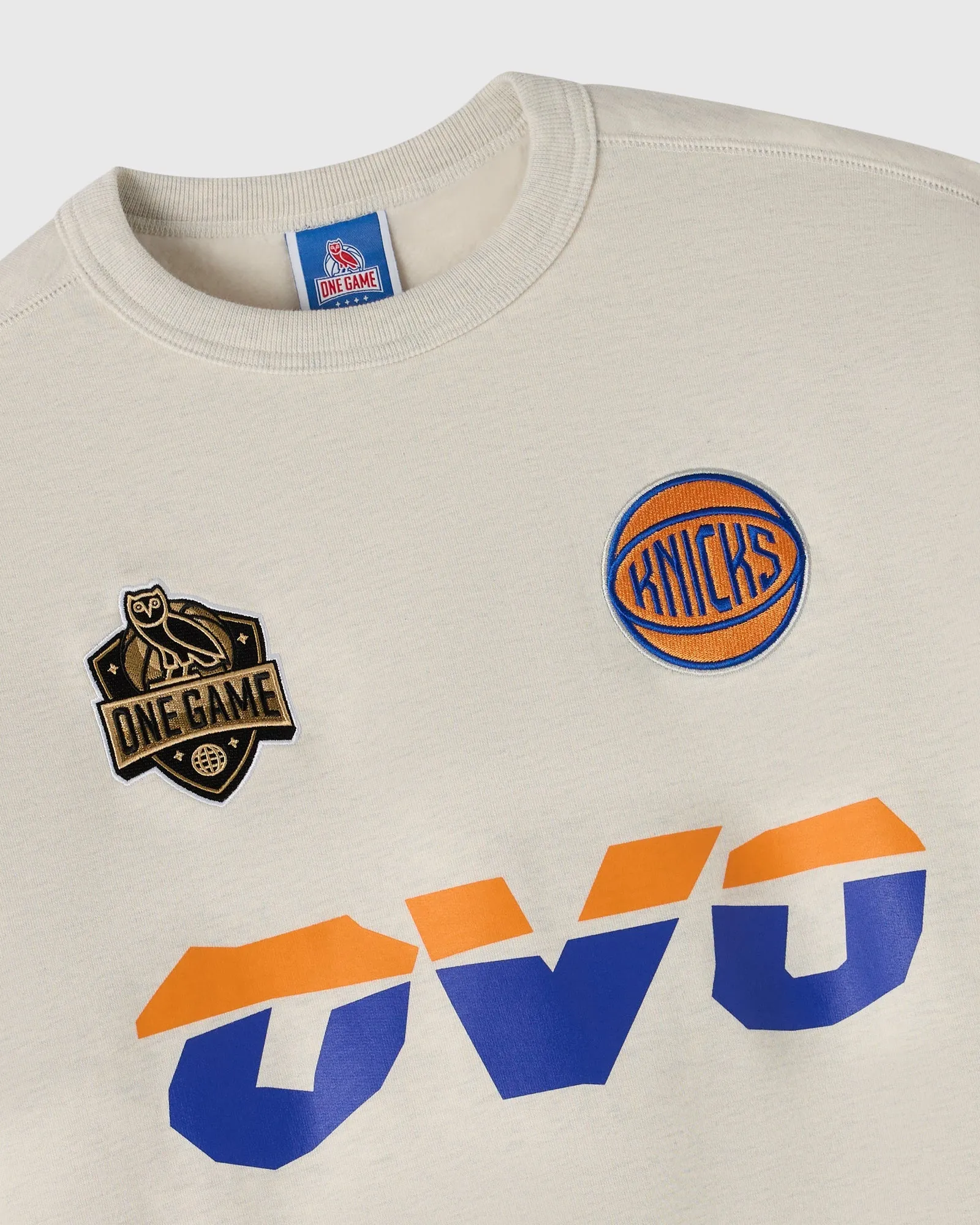 NBA New York Knicks Crewneck - Pearl Grey sold by OVO product image thumbnail 4