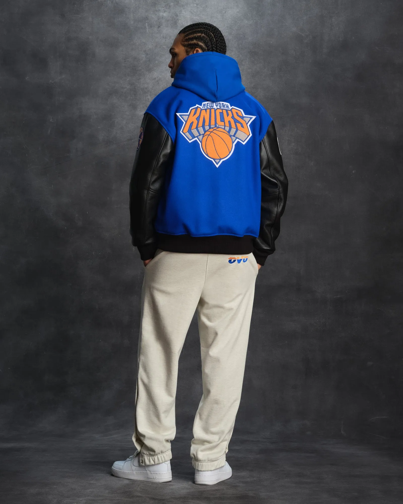 NBA New York Knicks Varsity Jacket - Blue sold by OVO product image thumbnail 4