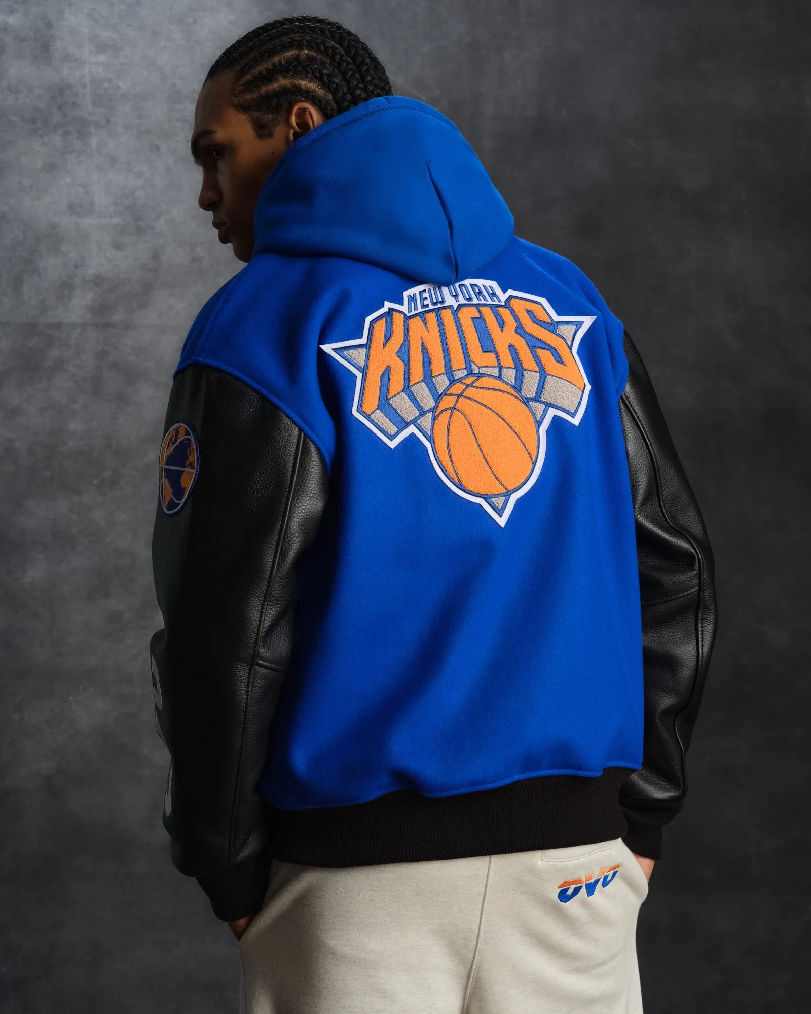 NBA New York Knicks Varsity Jacket - Blue sold by OVO product image thumbnail 2