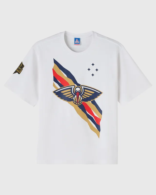 NBA New Orleans Pelicans Tee - White sold by OVO