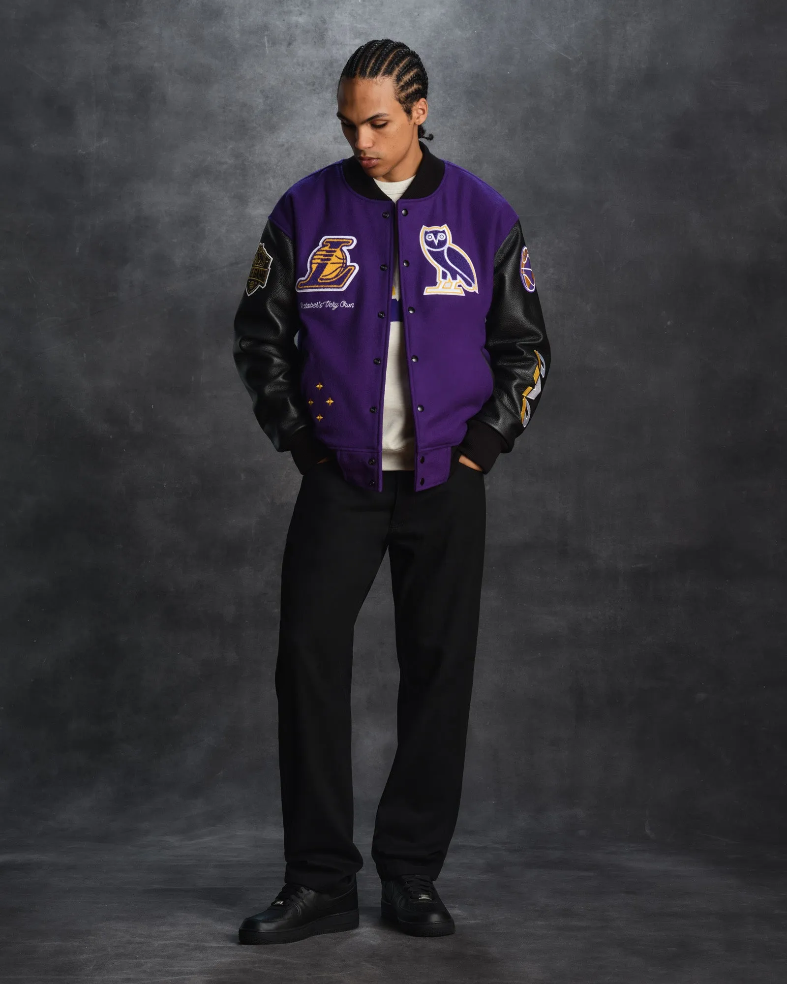 NBA Los Angeles Lakers Varsity Jacket - Purple sold by OVO product image thumbnail 4