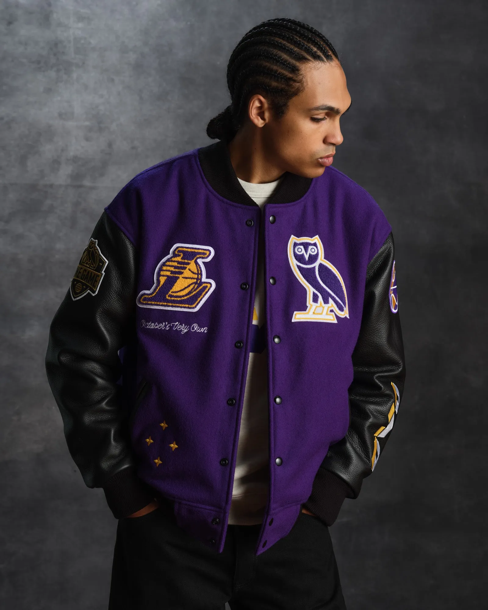NBA Los Angeles Lakers Varsity Jacket - Purple sold by OVO product image thumbnail 2